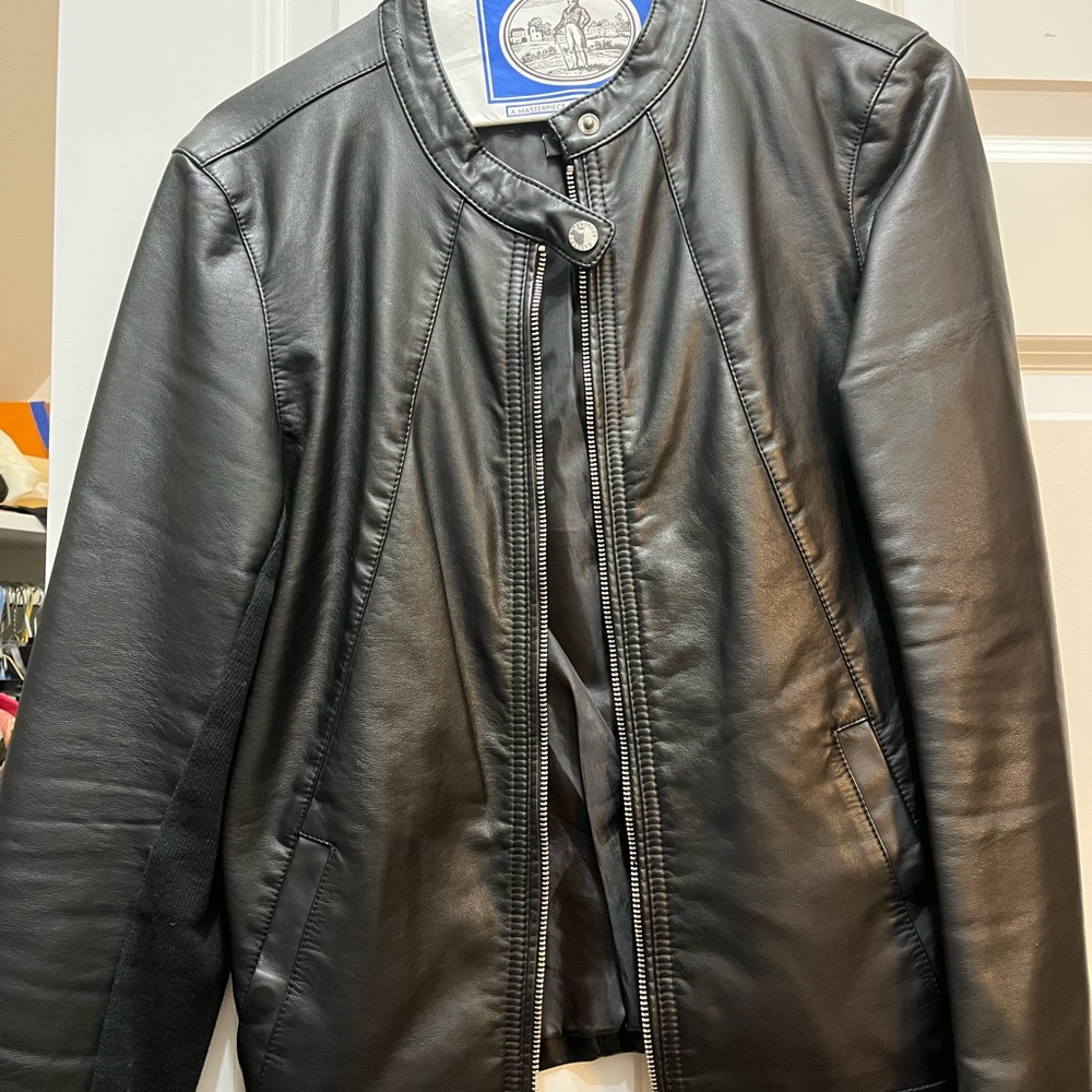 Express Faux Black Leather Jacket
